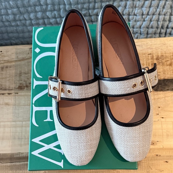 J. Crew Shoes - J. Crew Women's Canvas Mary Jane pump
Size 6
New with box